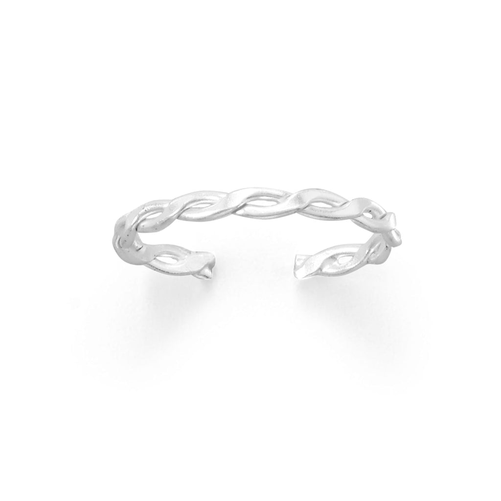 Thin Double Twist Toe Ring