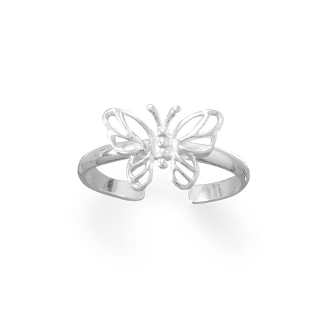 Cut Out Butterfly Toe Ring