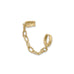 14 Karat Gold Plated Cuff and Hoop Earring