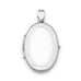 Flat Oval Etched Edge Locket