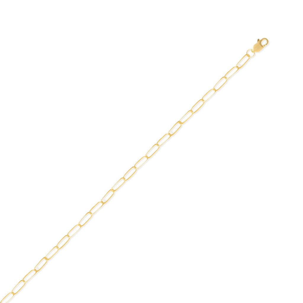 14/20 Gold Filled Small Long Cable Paperclip Chain (2.8mm)