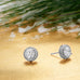 Rhodium Plated Elegant 6.5mm CZ Studs