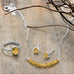 Faceted Citrine Bead Necklace - November Birthstone - Matador Diamond