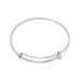 Silver Tone Expandable Wire Fashion Bangle