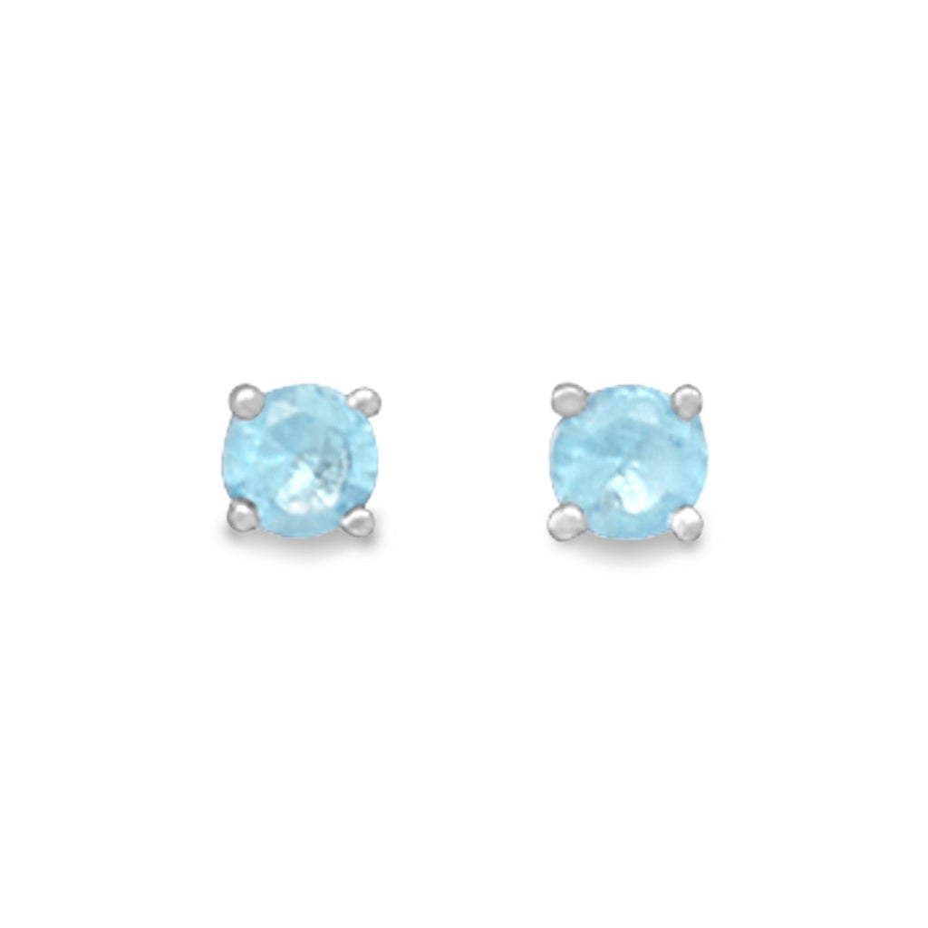 March Birthstone Stud Earrings