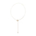 14 Karat Gold Lariat Necklace with Cultured Freshwater Pearl End