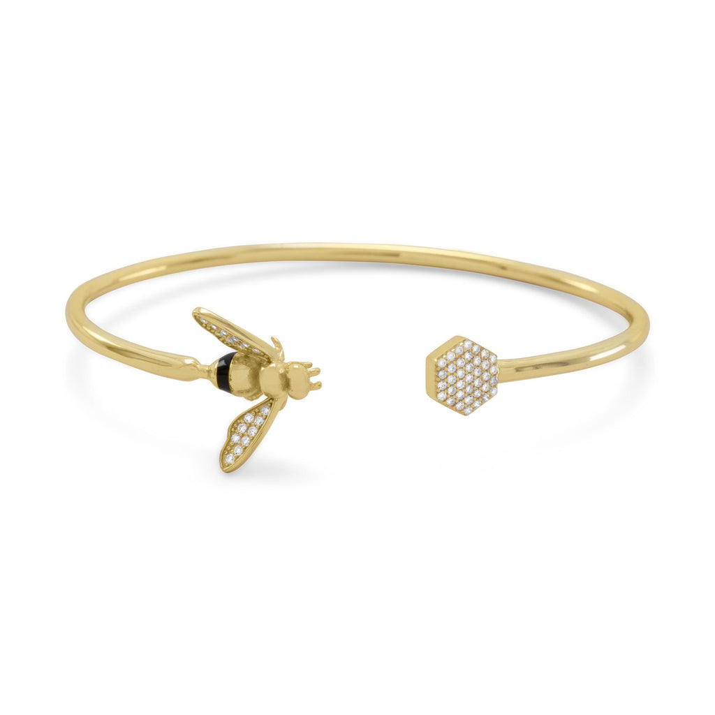 Buy Revere Sterling Silver Beaded Bee Pendant Bracelet | Womens bracelets |  Argos