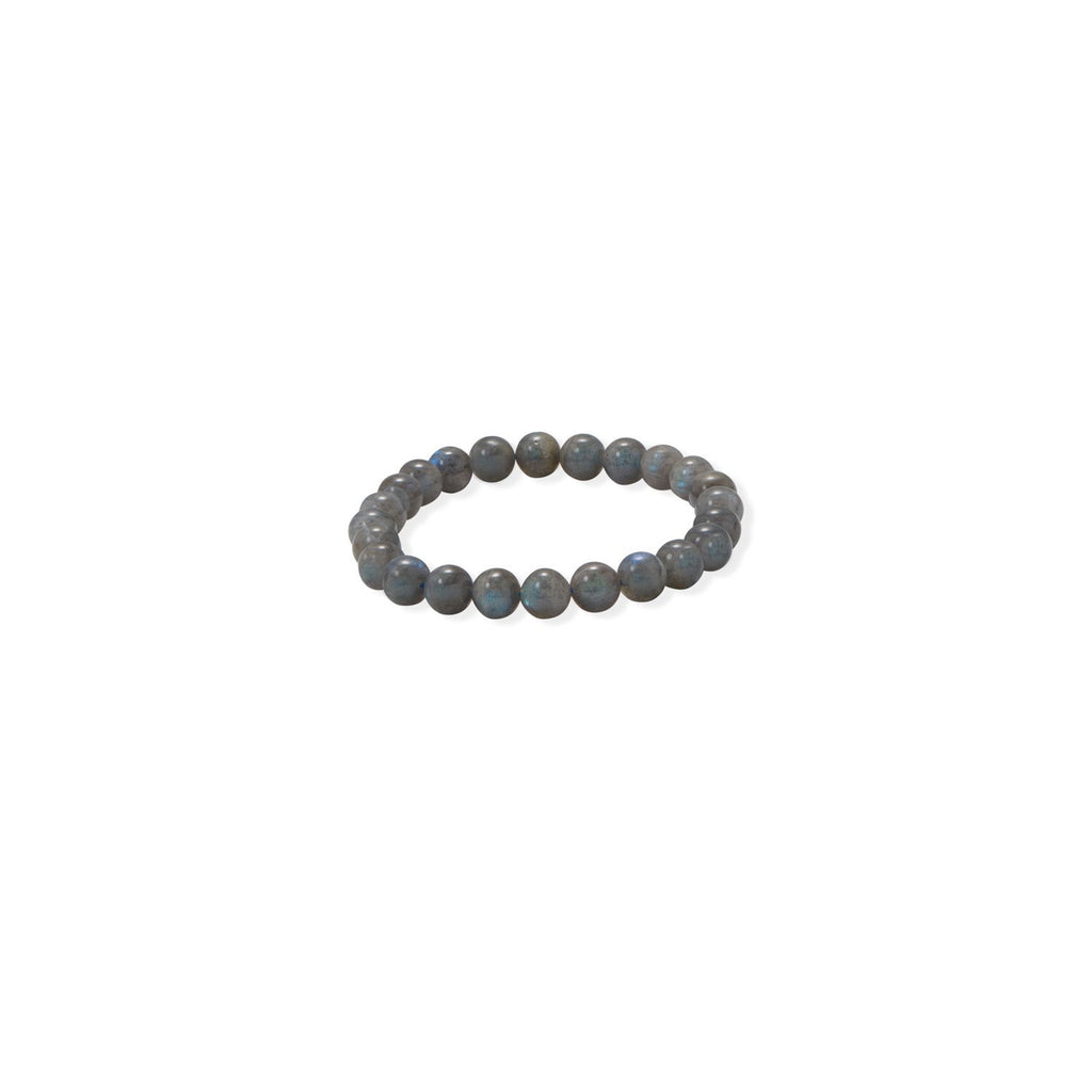 8mm Round Labradorite Stretch Bracelet