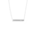16" + 2" Thin Bar Nameplate Necklace