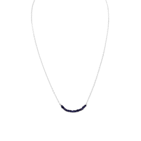 Faceted Iolite Bead Necklace - September Birthstone