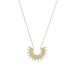 "Shine On!" 14 Karat Gold Plated Sunburst Necklace