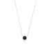 16" + 2" Floating Black Onyx Bead Necklace