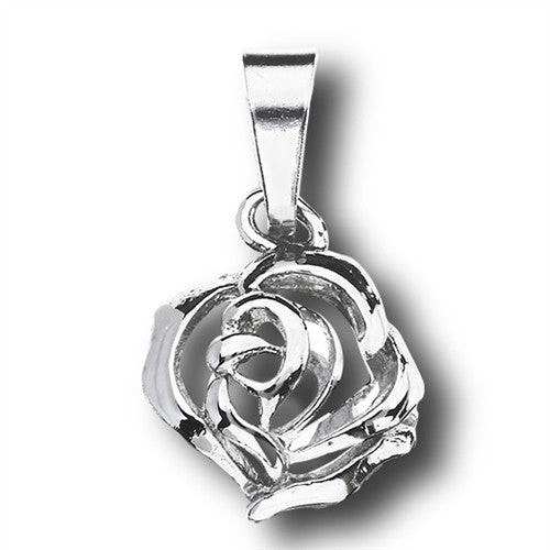 Stainless Steel Rose Pendant