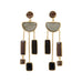 14 Karat Gold Plated Multi Stone Post Earrings