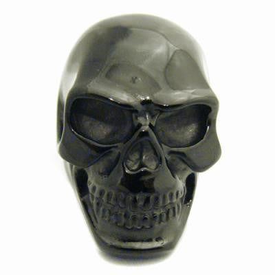 Stainless Steel Black Skull Head Ring