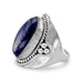 Sterling Silver Oxdized Lapis Ring