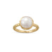 14 Karat Gold Plated Cultured Freshwater Pearl Ring