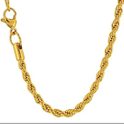 Stainless Steel Gold IP High Polish Necklace