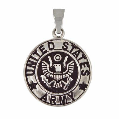 Stainless Steel United States Army Pendant