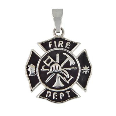 Stainless Steel Fire Fighter Pendant