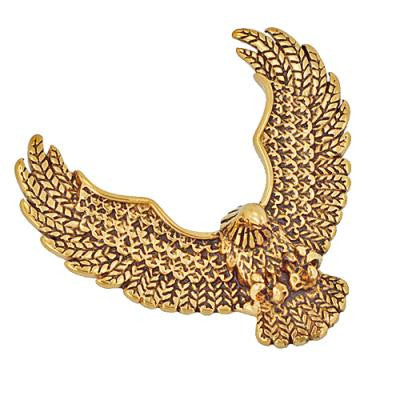 Stainless Steel High Polish Gold Eagle Pendant