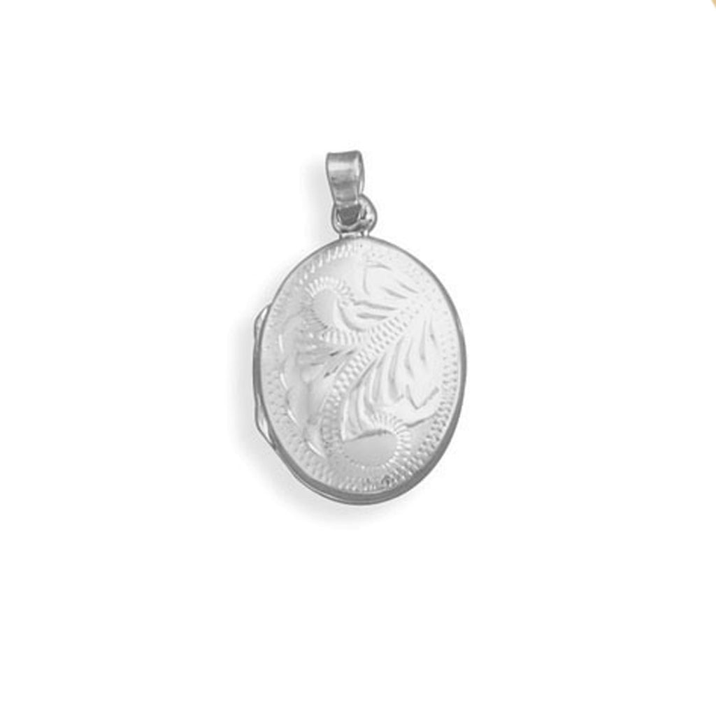 Small Oval Etched Locket