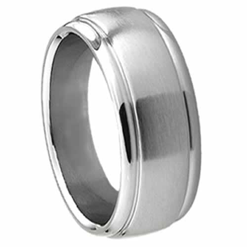 Titanium Ring with Cut Out Edge Design