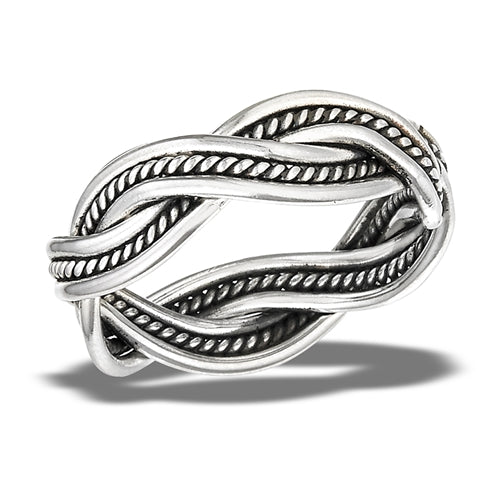 Sterling Silver Bali Style Twist Ring