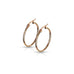 Stainless Steel Rose Gold Hoop Earrings