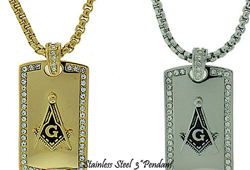 Stainless Steel Masonic Necklace